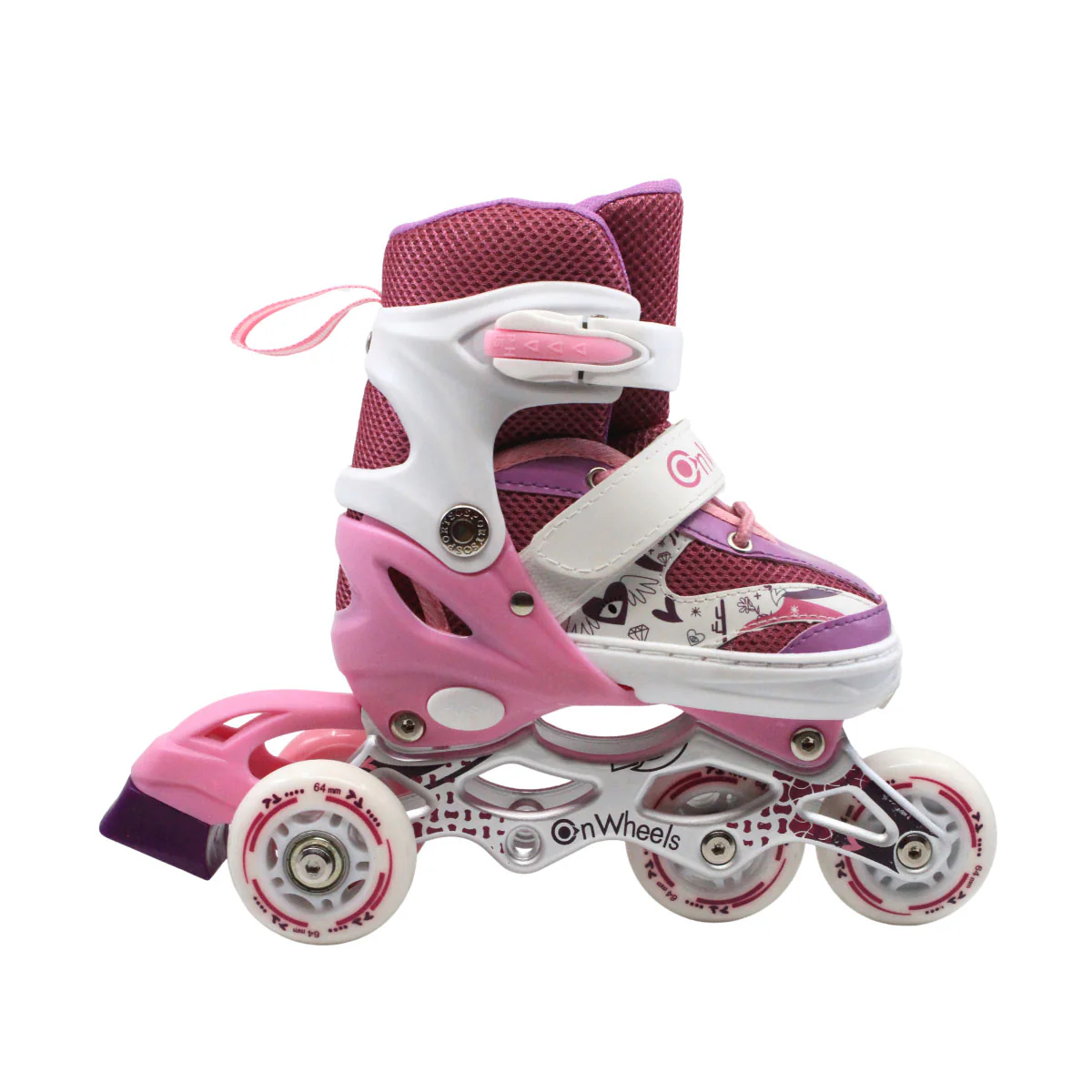 Combo de Patines en linea Onwheels 8101 + Kit de Protección + Casco + Llantas con luz - Image 7