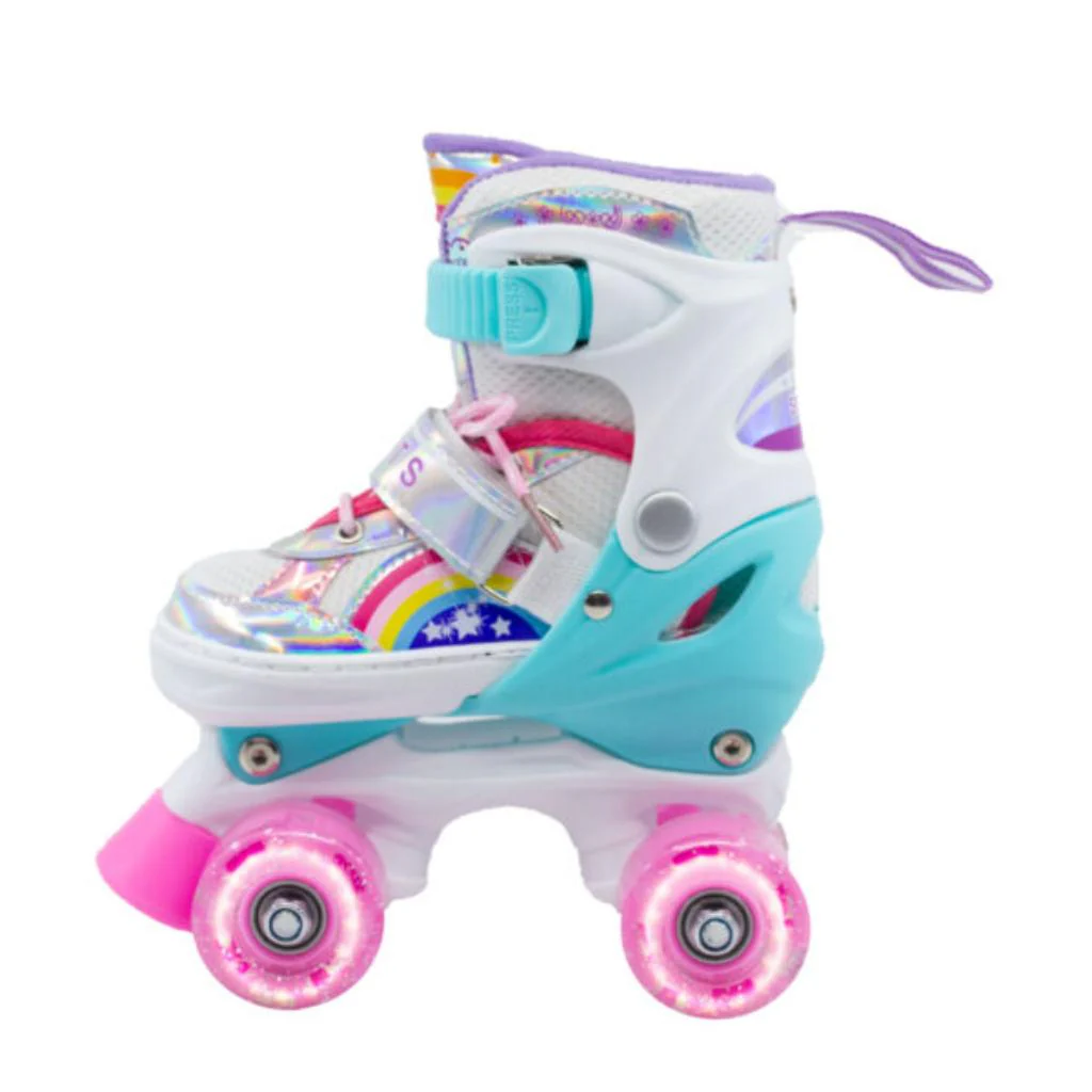 Combo infantil de Patines Ajustables OnWheels 176TS +  Casco + Protecciones  con llantas de luz - Image 12