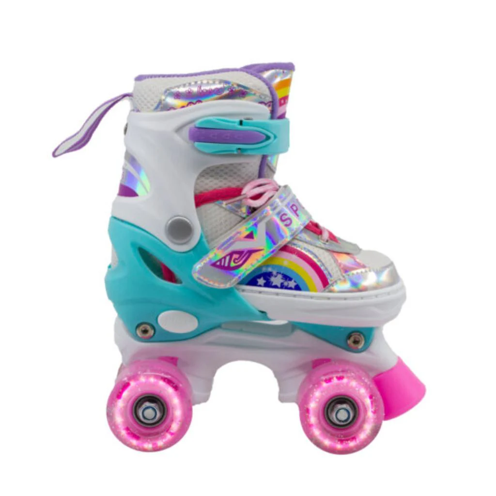 Combo infantil de Patines Ajustables OnWheels 176TS +  Casco + Protecciones  con llantas de luz - Image 13