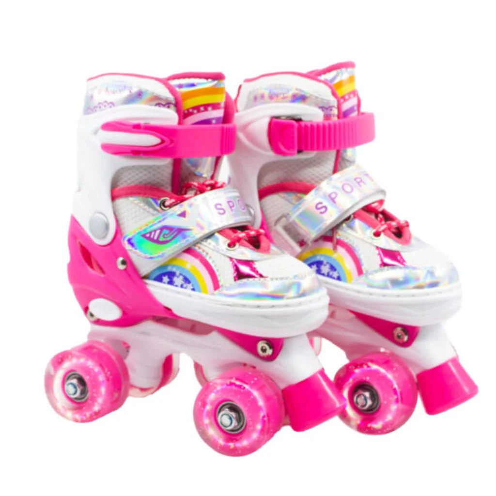 Combo infantil de Patines Ajustables OnWheels 176TS +  Casco + Protecciones  con llantas de luz - Image 4