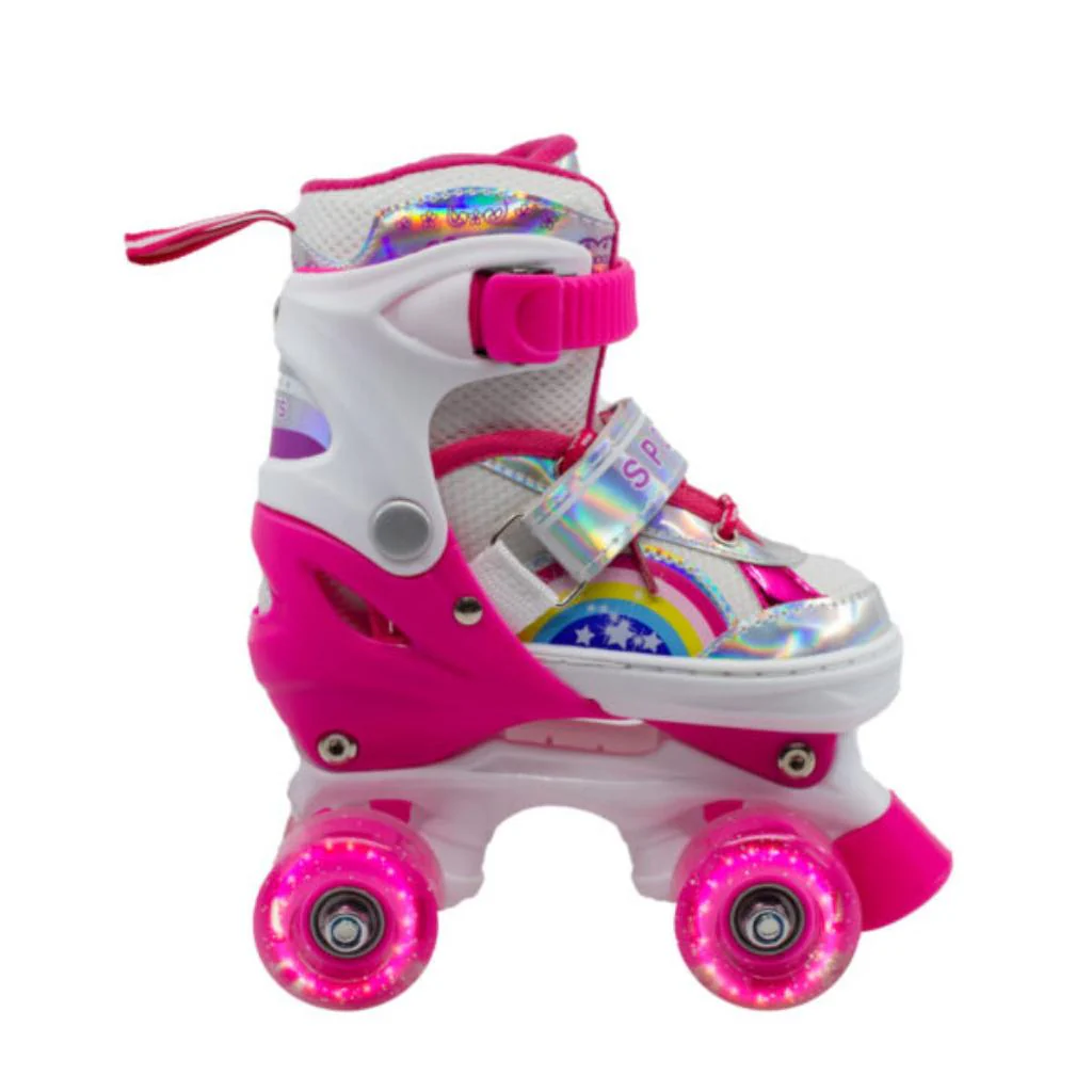 Combo infantil de Patines Ajustables OnWheels 176TS +  Casco + Protecciones  con llantas de luz - Image 5