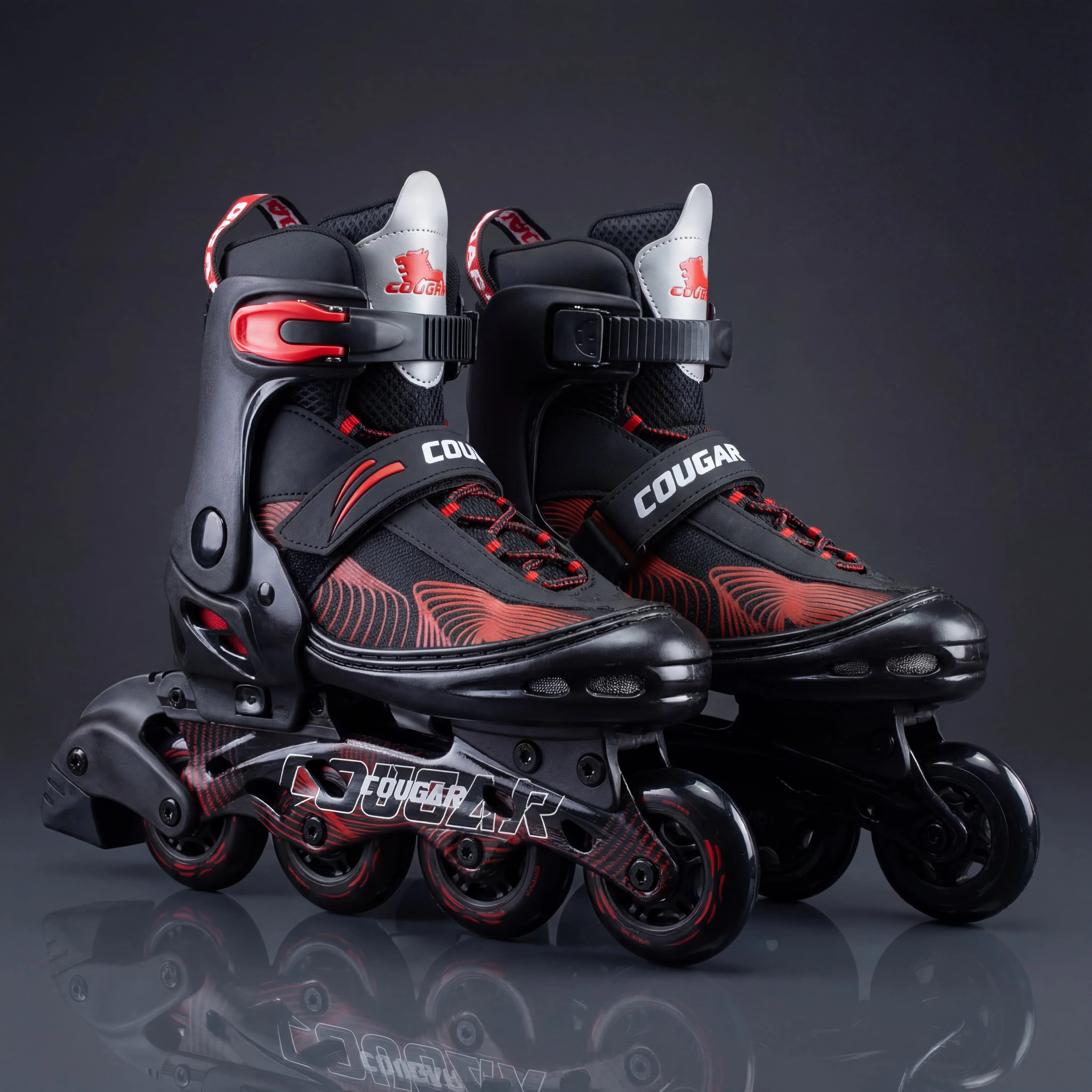 Patines Ajustables Cougar MZS833HQ (Llantas 72, 74, 76mm) - Image 4