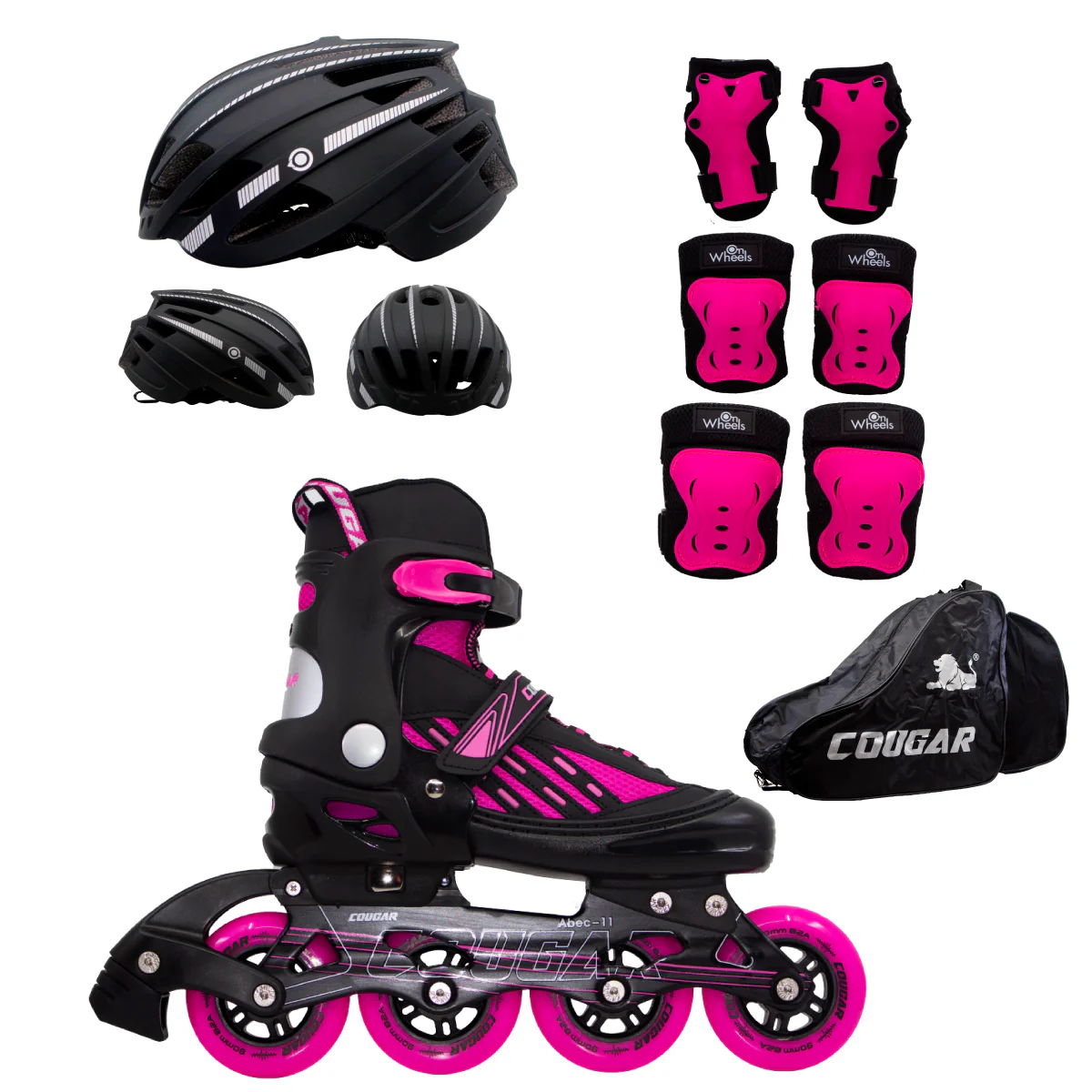 Patines Ajustables Cougar MZS833LG + Maleta - Image 17
