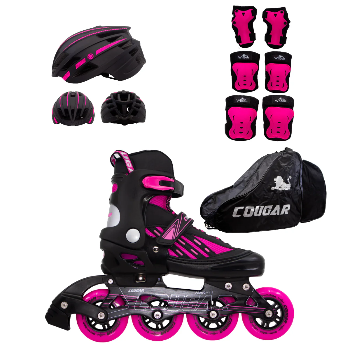 Patines Ajustables Cougar MZS833LG + Maleta - Image 26