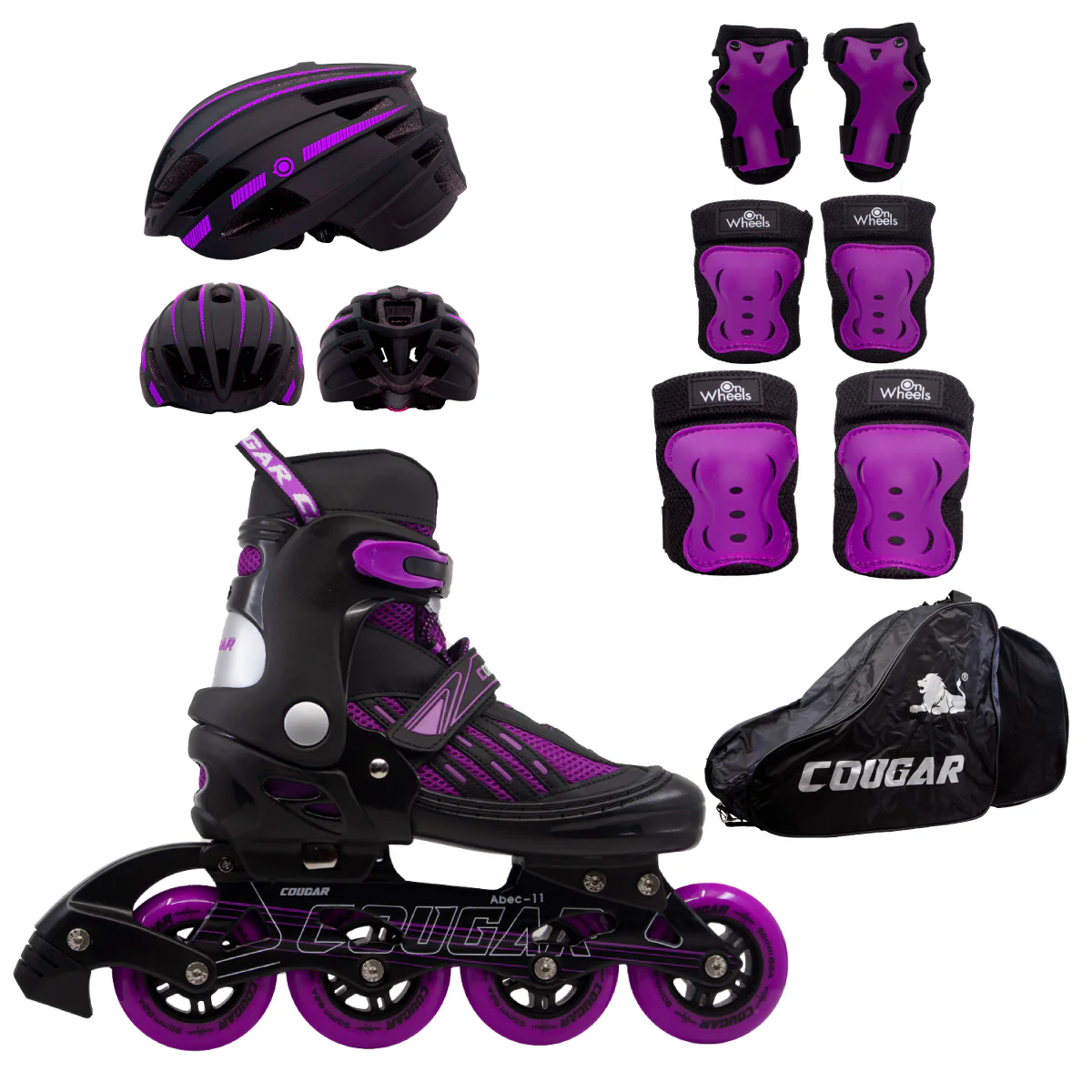 Patines Ajustables Cougar MZS833LG + Maleta - Image 29