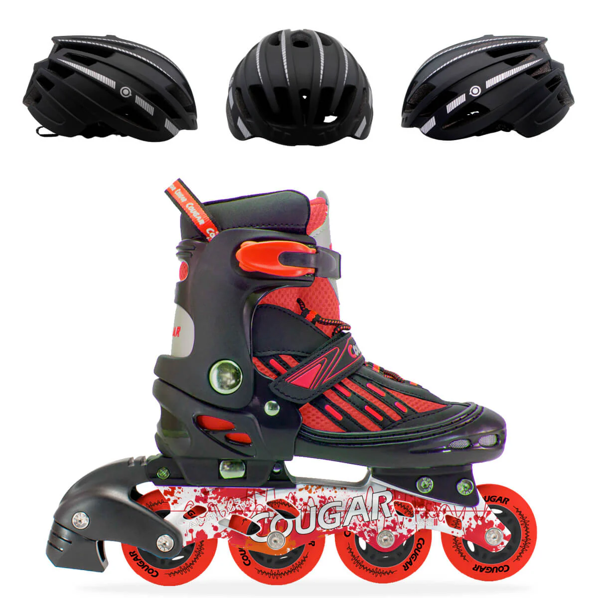 Patines en Linea Semiprofesionales Ajustables Cougar MZS833LG - Image 3