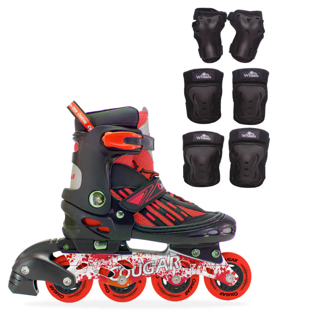 Patines en Linea Semiprofesionales Ajustables Cougar MZS833LG - Image 4