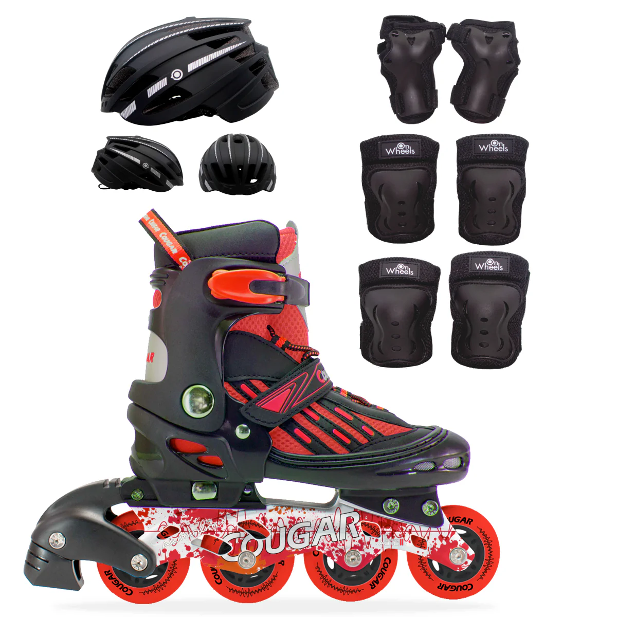 Patines en Linea Semiprofesionales Ajustables Cougar MZS833LG - Image 5