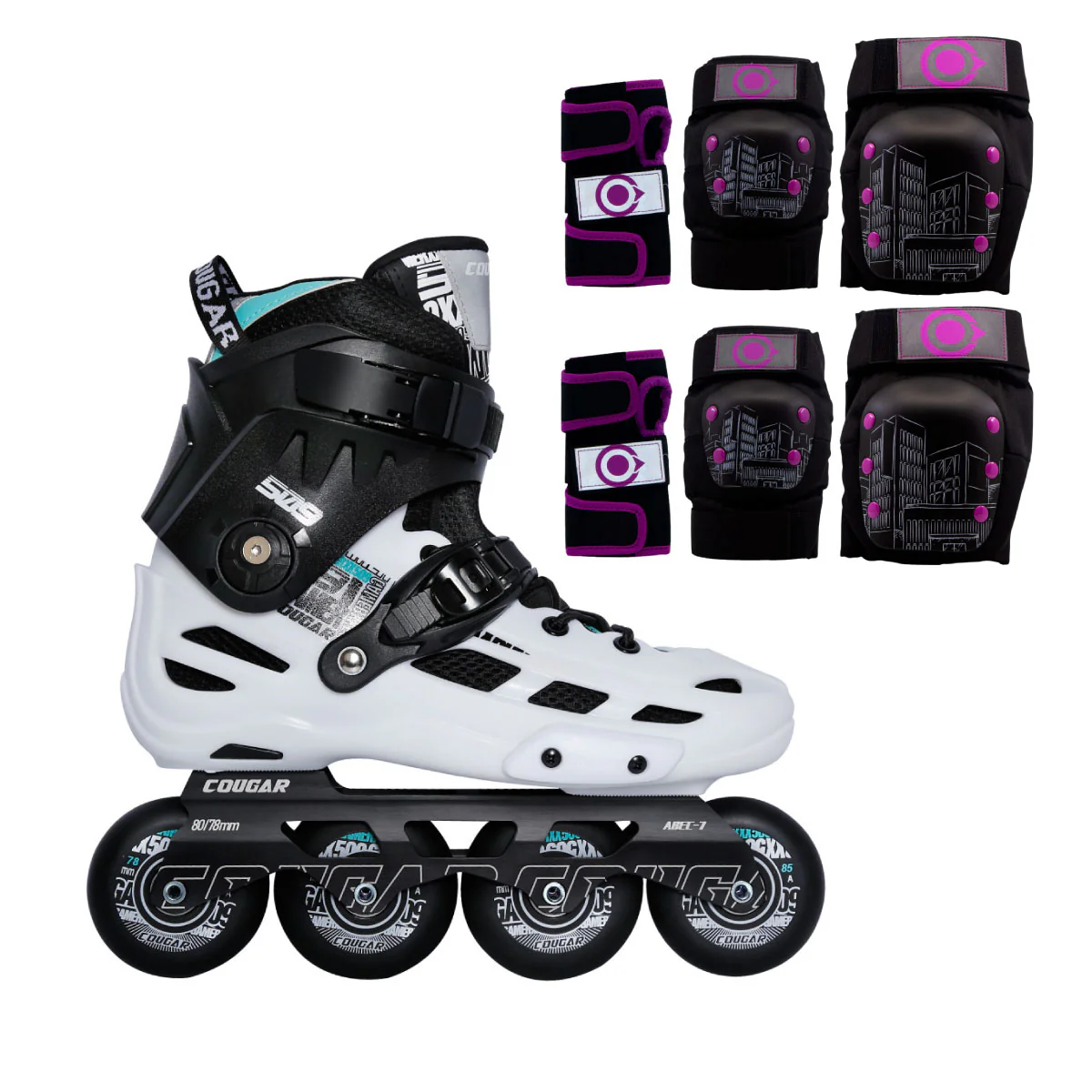 Patines en Linea Semiprofesionales Slalom MZS509 - Image 17