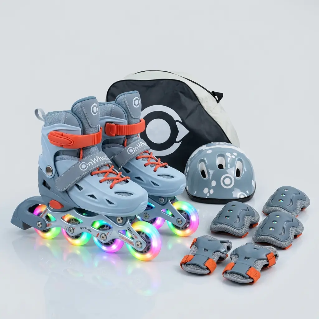 Combo de Patines OnWheels Adventure en linea + Kit de Protección + Casco - Image 4