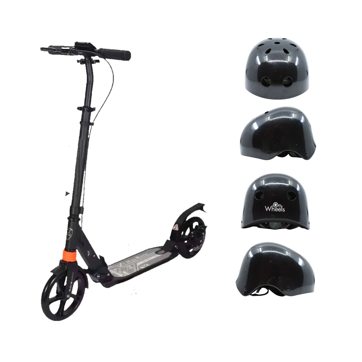 Scooter LN2 Urbana Mecánica con ruedas de 20cm, capacidad de 100 kilos y sistemas de suspensión dual, con freno de disco. - Image 11